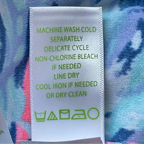 Lilly Pulitzer Jane Sleeveless Shift Mini Dress Gypsea Blue Pink Size 4 EUC - Picture 13 of 16